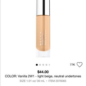 BECCA Ultimate Coverage Foundation - Vanilla